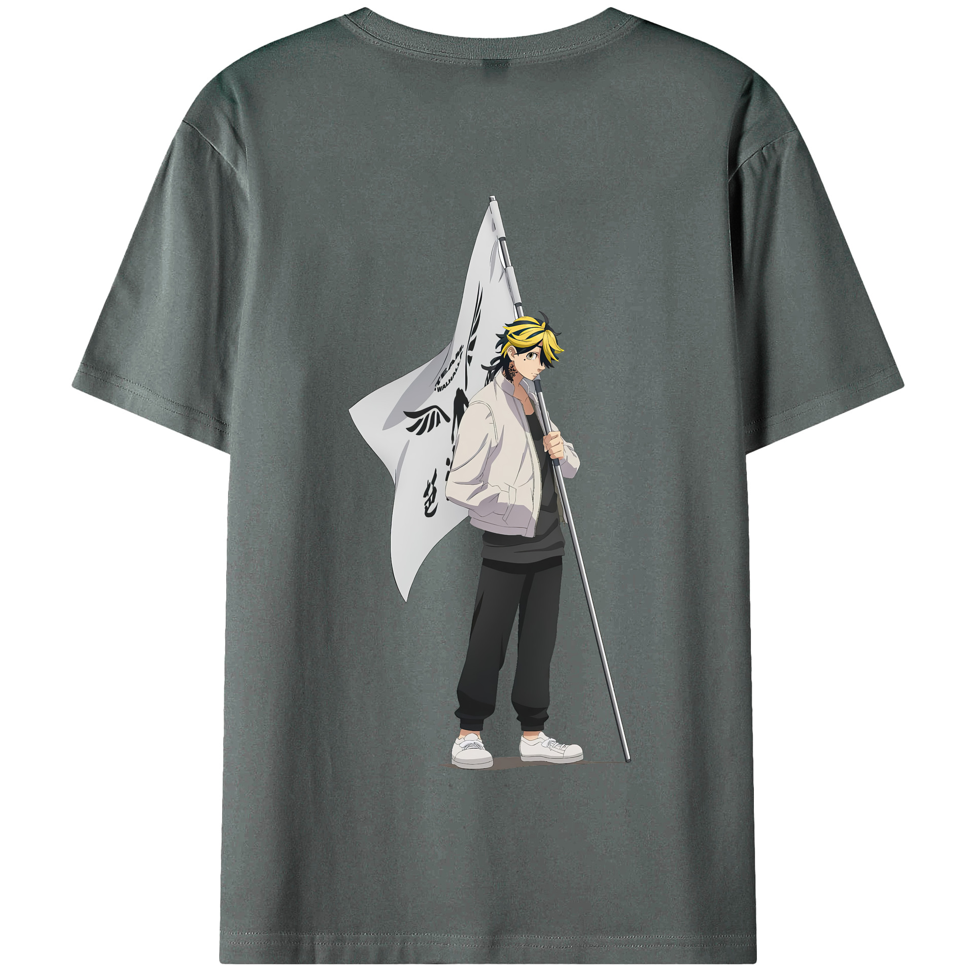 （画像用） 東京リベンジャーズ Tokyo Revengers 綿100％半袖Tシャツ（背面プリント）